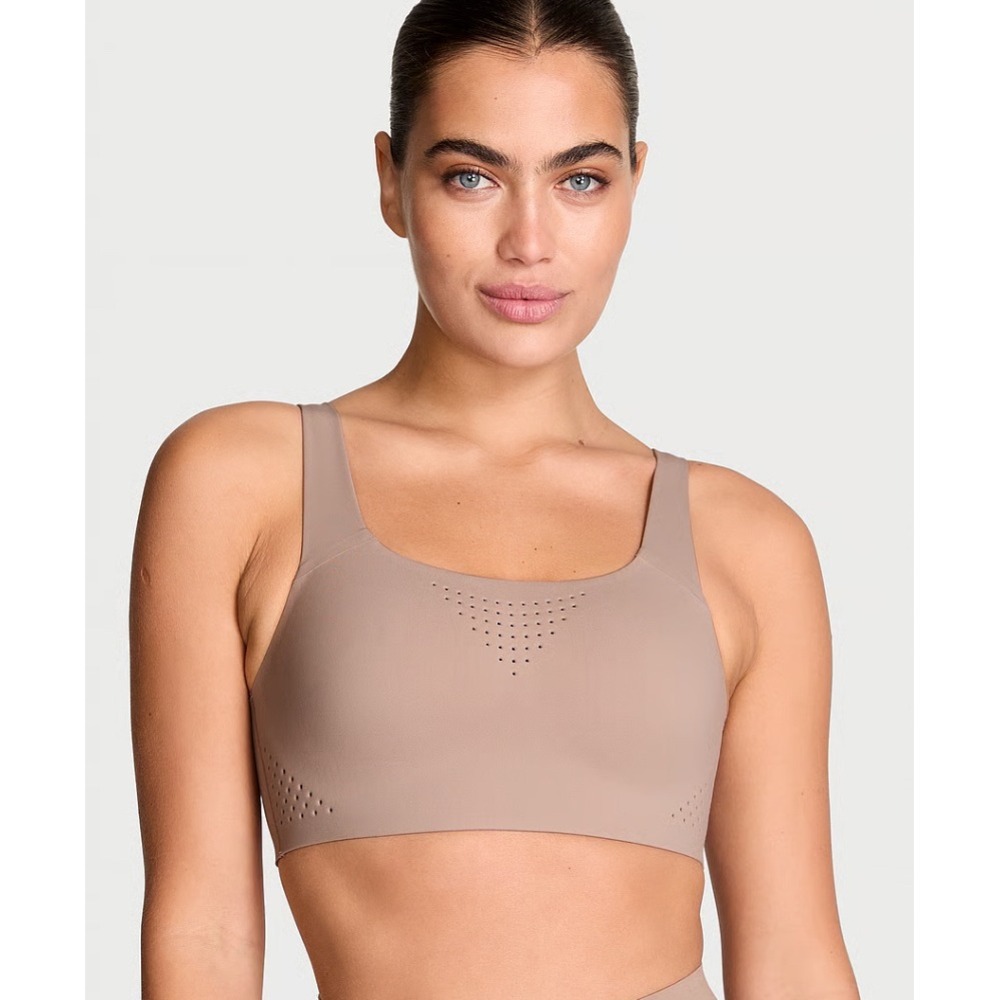 VSX Sport Bra Pink Mauve taupe featherweight max Strappy Adjustable Support‎